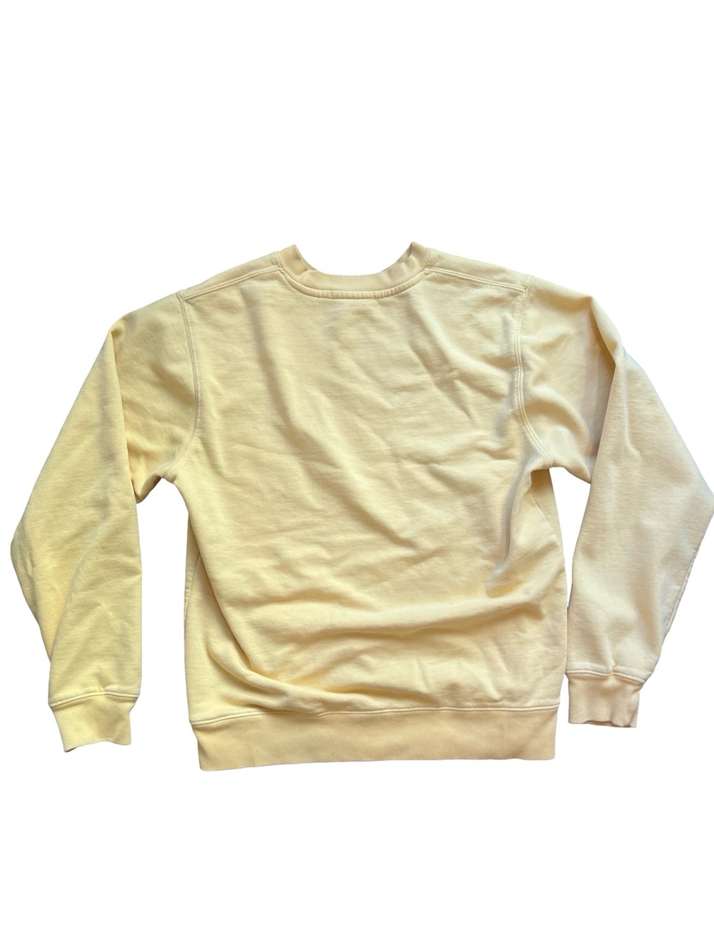 Brandy Melville Yellow Honey Embroidery Sweatshirt Crewneck One Size - Picture 3 of 4